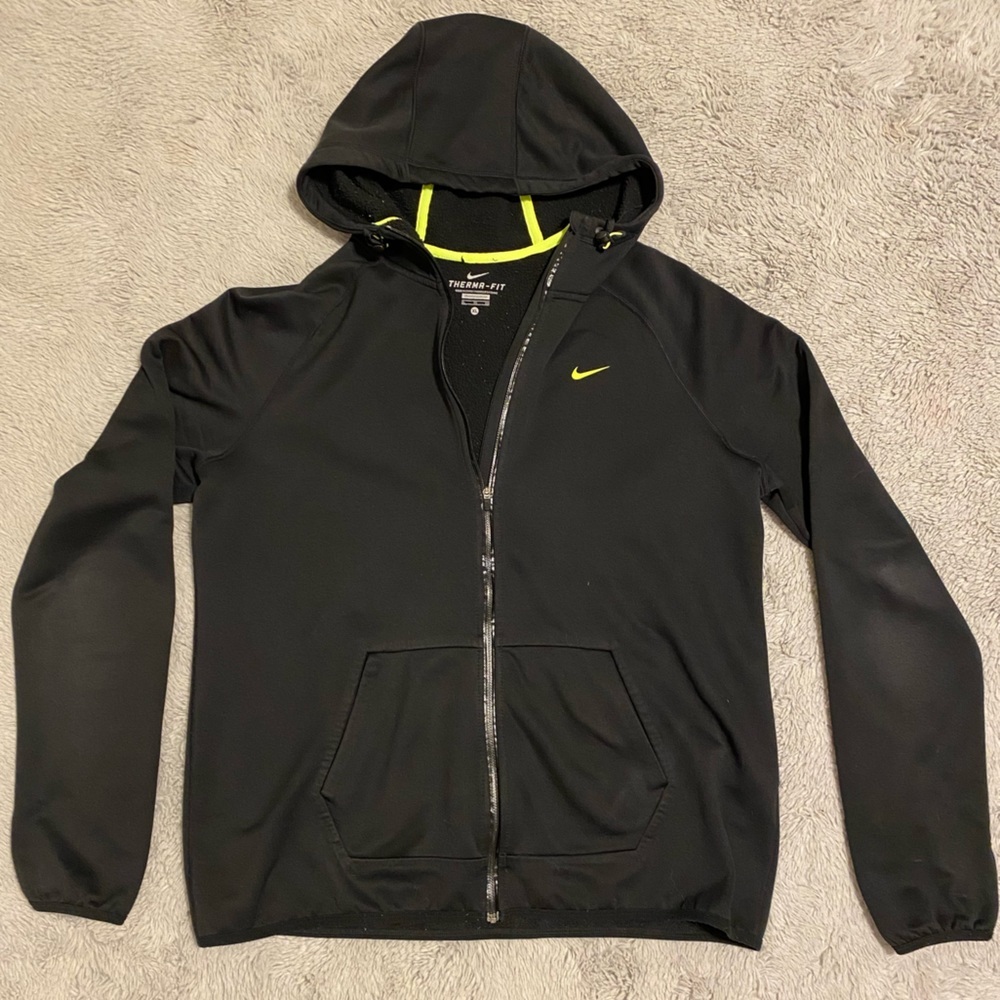 Nike Therma-fit Black Volt Hoodie Jacket